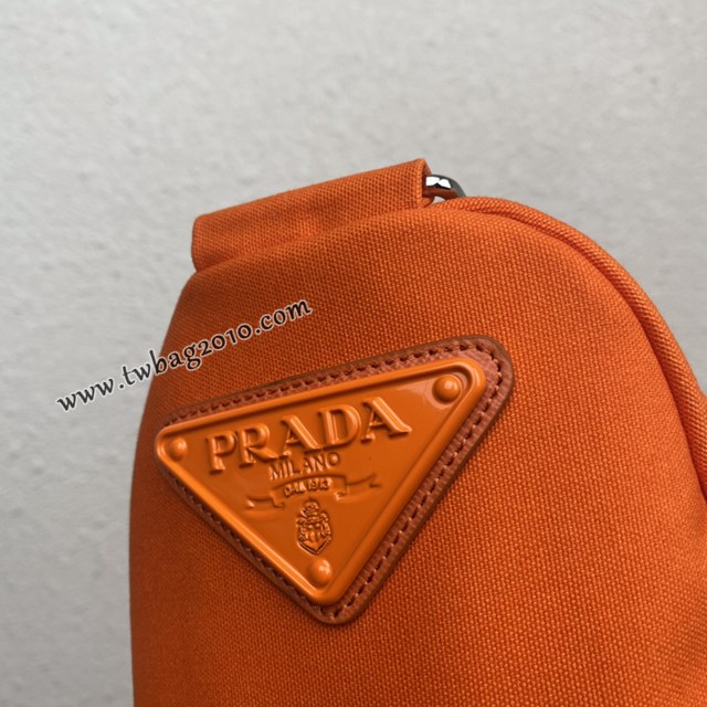 Prada專櫃新款帆布大三角包 2VY007 普拉達三角形帆布斜挎包 csp1084